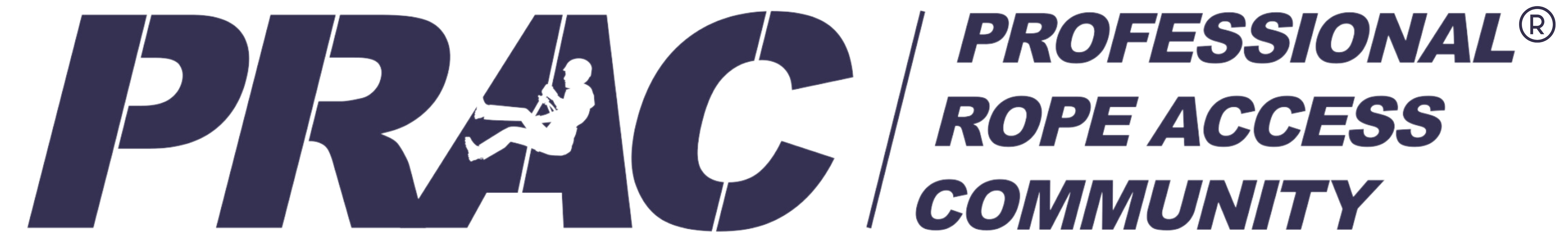 Professional Rope Access Community (PRAC) official logo Professional Rope Access Community (PRAC) official logo
