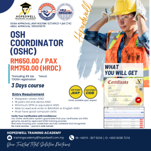 OCCUPATIONAL SAFETY AND HEALTH COORDINATOR (OSHC)